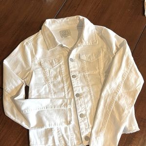 White Jean Jacket designed by Stacy Bradley